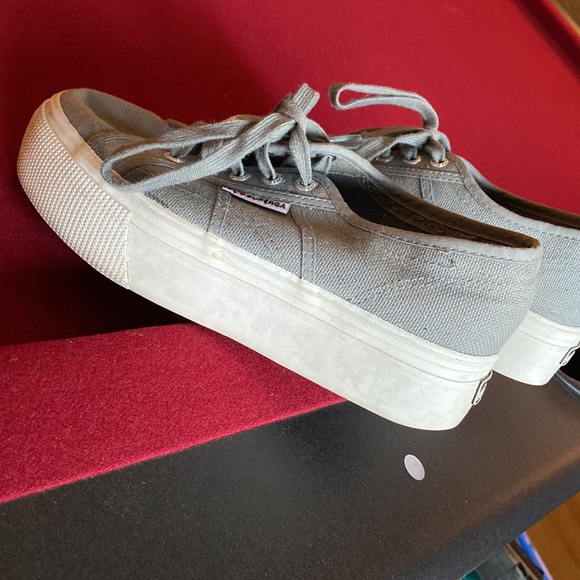 SUPERGA Gray platform sneakers - Picture 3 of 8